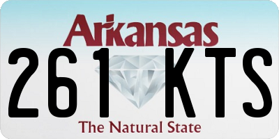 AR license plate 261KTS