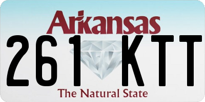AR license plate 261KTT