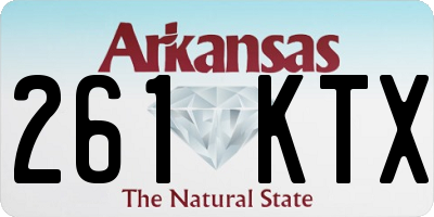 AR license plate 261KTX