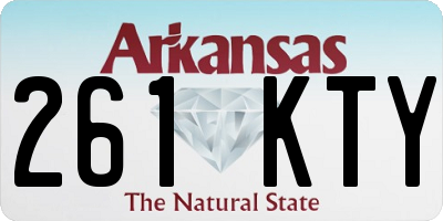 AR license plate 261KTY