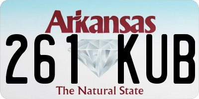 AR license plate 261KUB