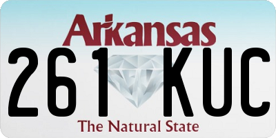 AR license plate 261KUC