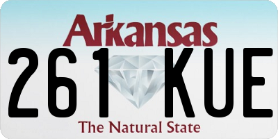 AR license plate 261KUE