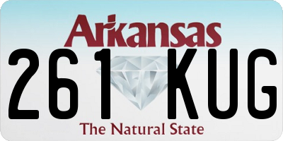 AR license plate 261KUG