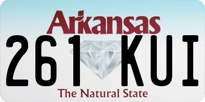 AR license plate 261KUI