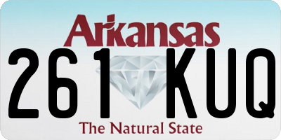 AR license plate 261KUQ