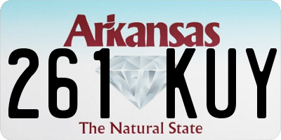 AR license plate 261KUY