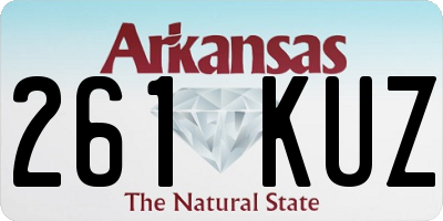 AR license plate 261KUZ