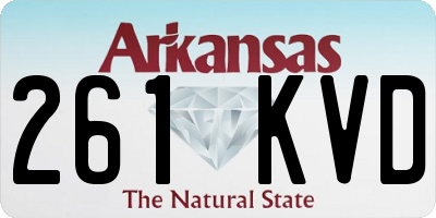 AR license plate 261KVD