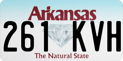 AR license plate 261KVH