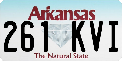 AR license plate 261KVI