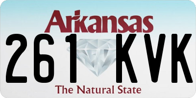 AR license plate 261KVK