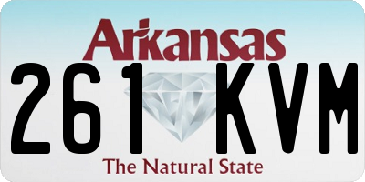 AR license plate 261KVM