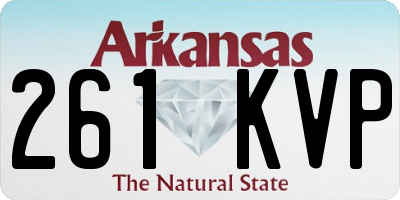 AR license plate 261KVP