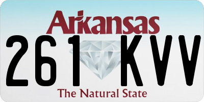 AR license plate 261KVV