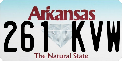 AR license plate 261KVW