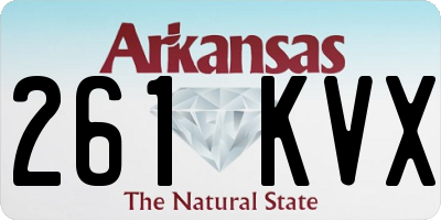 AR license plate 261KVX