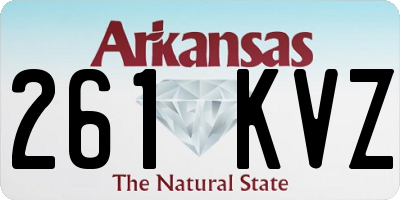 AR license plate 261KVZ