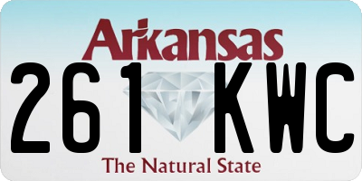 AR license plate 261KWC