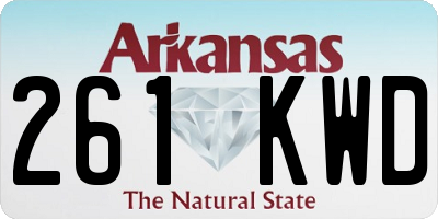 AR license plate 261KWD