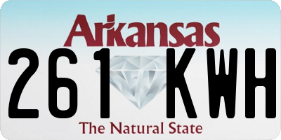AR license plate 261KWH