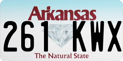 AR license plate 261KWX