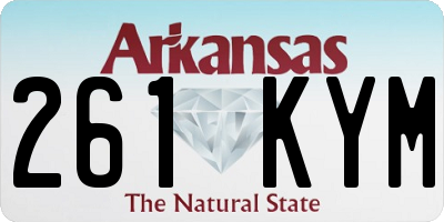 AR license plate 261KYM