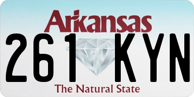 AR license plate 261KYN