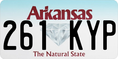 AR license plate 261KYP