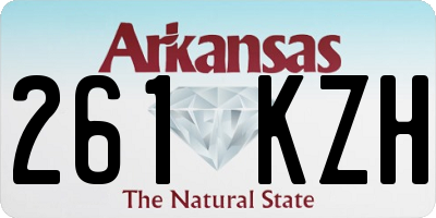 AR license plate 261KZH