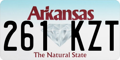 AR license plate 261KZT