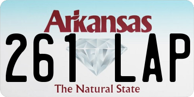 AR license plate 261LAP