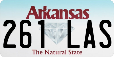 AR license plate 261LAS