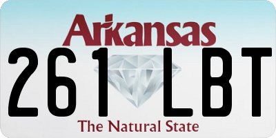 AR license plate 261LBT