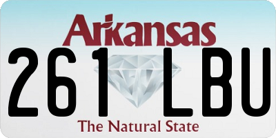 AR license plate 261LBU