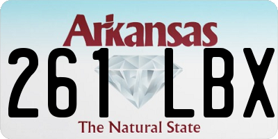 AR license plate 261LBX