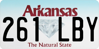 AR license plate 261LBY