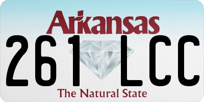 AR license plate 261LCC