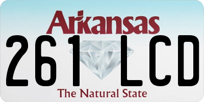 AR license plate 261LCD