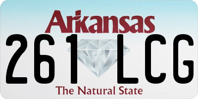 AR license plate 261LCG