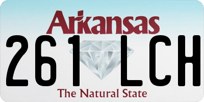 AR license plate 261LCH