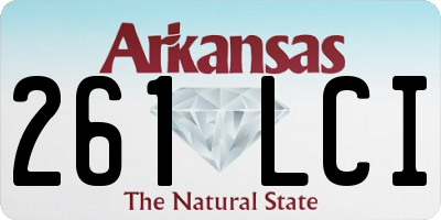 AR license plate 261LCI