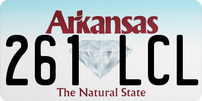 AR license plate 261LCL