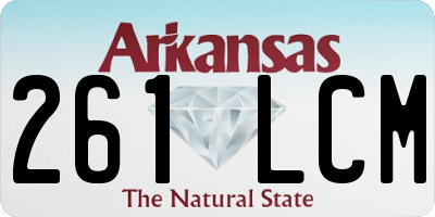 AR license plate 261LCM