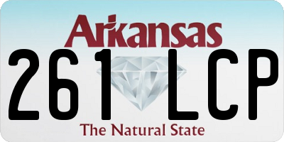 AR license plate 261LCP
