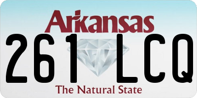 AR license plate 261LCQ