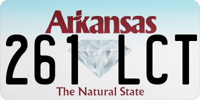 AR license plate 261LCT