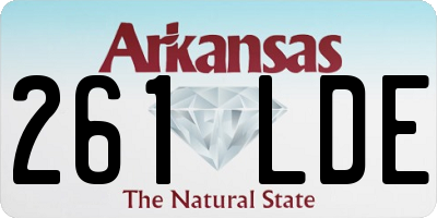 AR license plate 261LDE