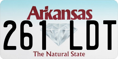 AR license plate 261LDT