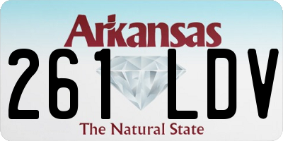 AR license plate 261LDV